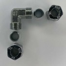 90 graders bend (L-stykke) med pressunioner i 10 mm. thumbnail