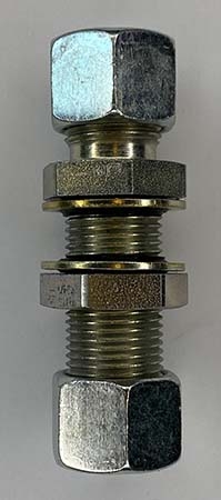 Tank-gjennomføring 12x12 mm. Rett.